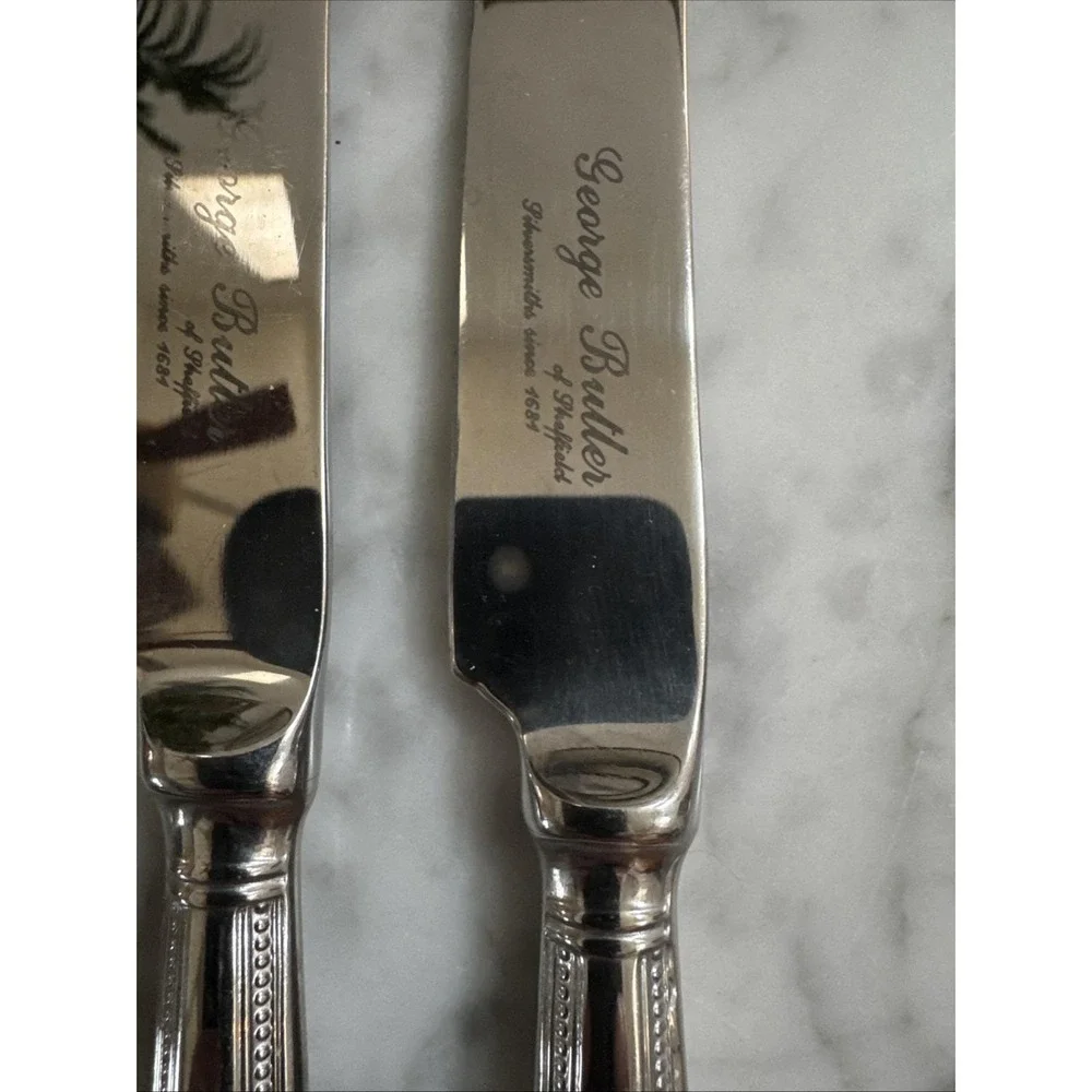 TUDOR CROWN George Butler Sheffield Silver Plated 19 Piece Canteen of Cutlery 3